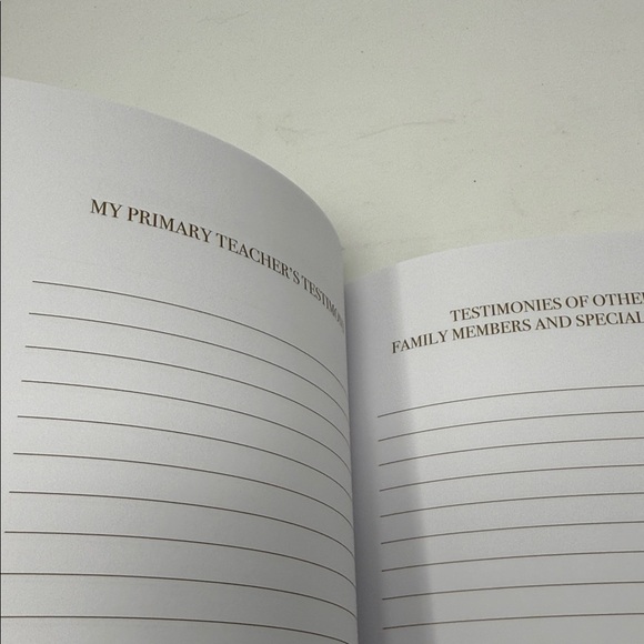 Baptism Journal with Gold Accents, front Cover open for a photo display. Book - Picture 5 of 8